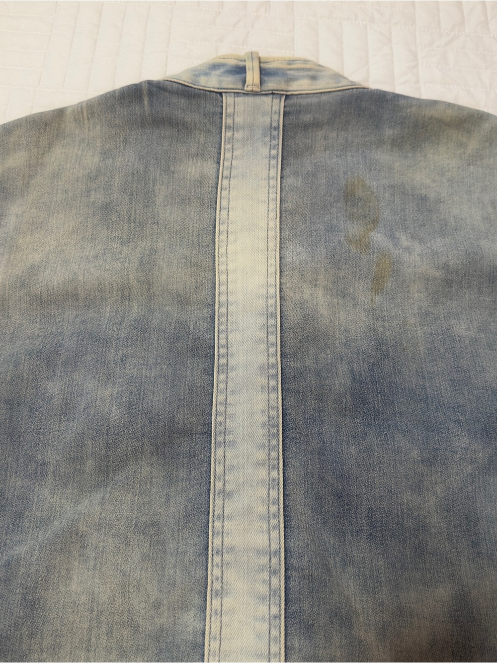 Diesel Two-Tone Distressed Denim Jacket - Picture 7 of 15